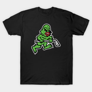 Universal Monster 'Creature From the Frozen Lagoon' Hockey Fan T-Shirt: Embrace Your Love for Hockey with a Monstrous Twist! T-Shirt